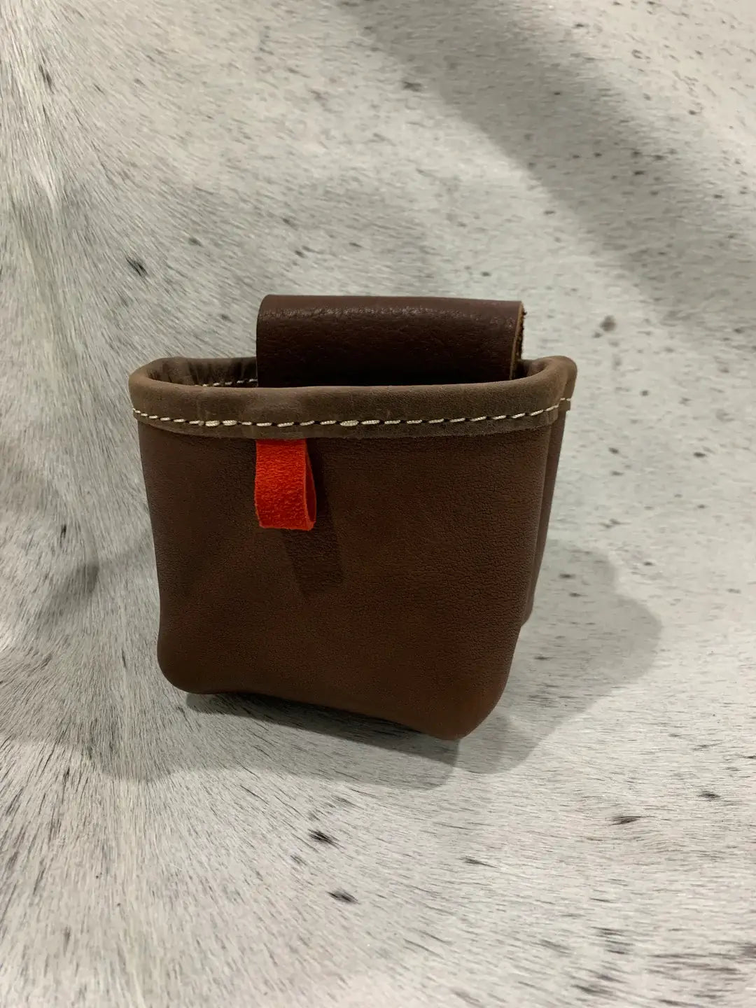 Small handmade Leather Shotgun Shell Bag w/ belt loop