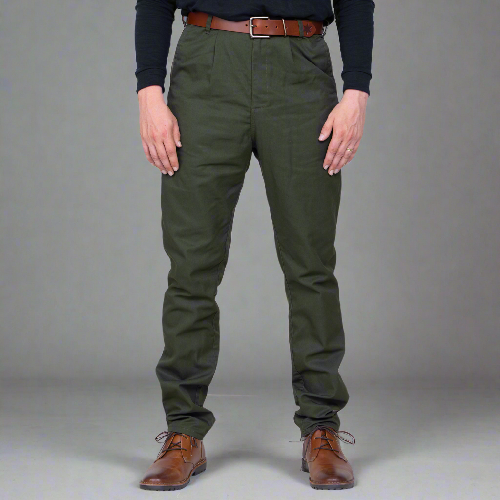 High Waisted Chino - Olive