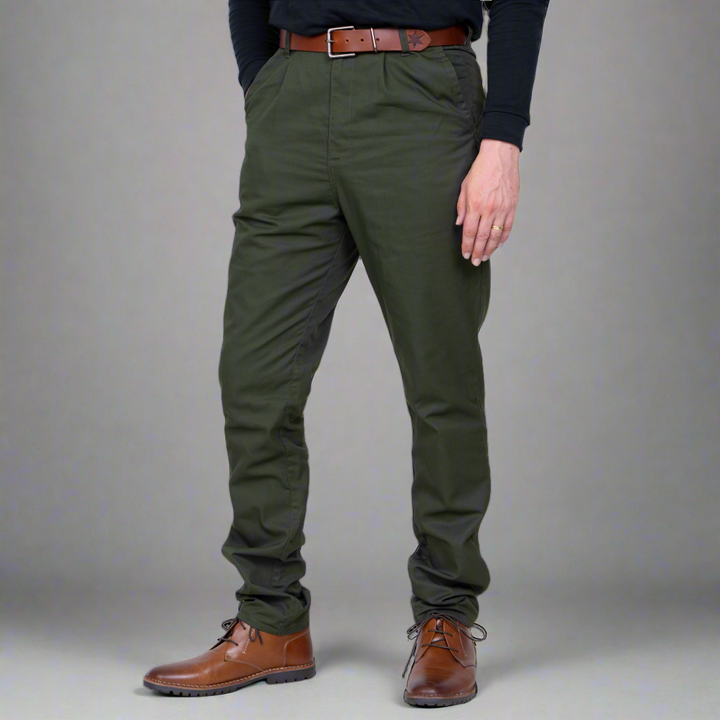 High Waisted Chino - Olive
