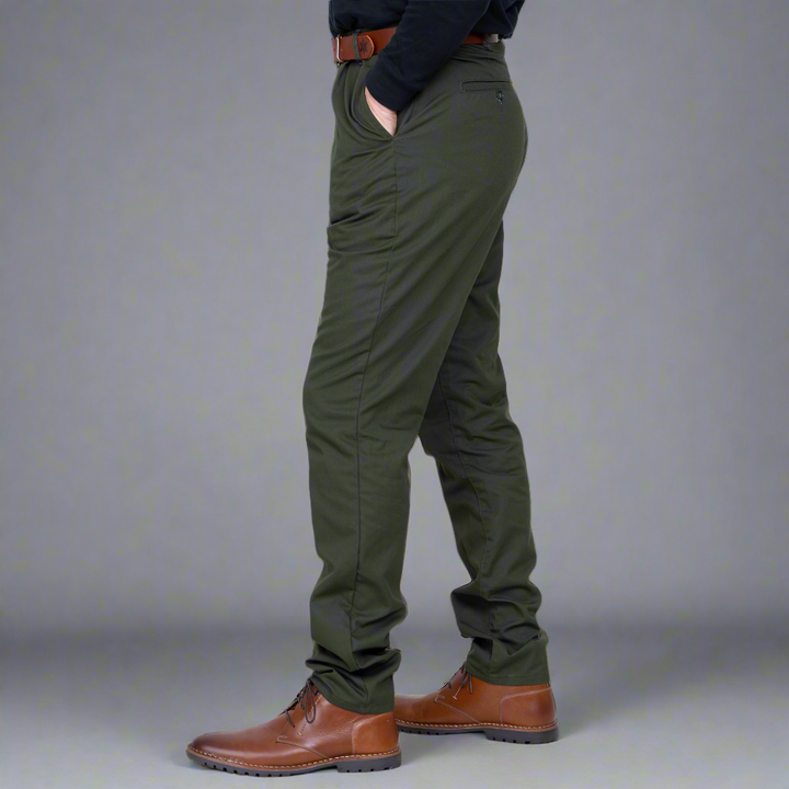 High Waisted Chino - Olive