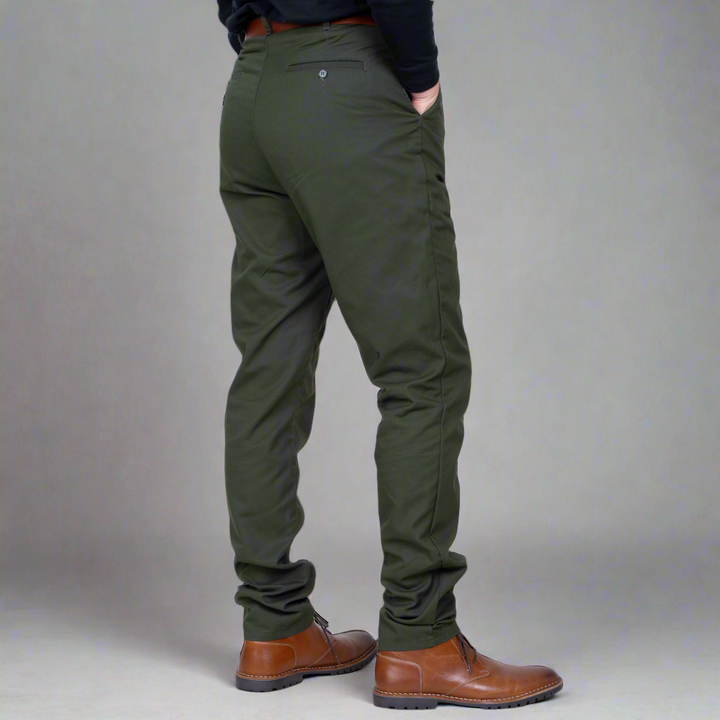 High Waisted Chino - Olive