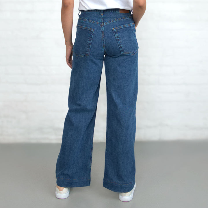 Palazzo - Light Wash Stretch
