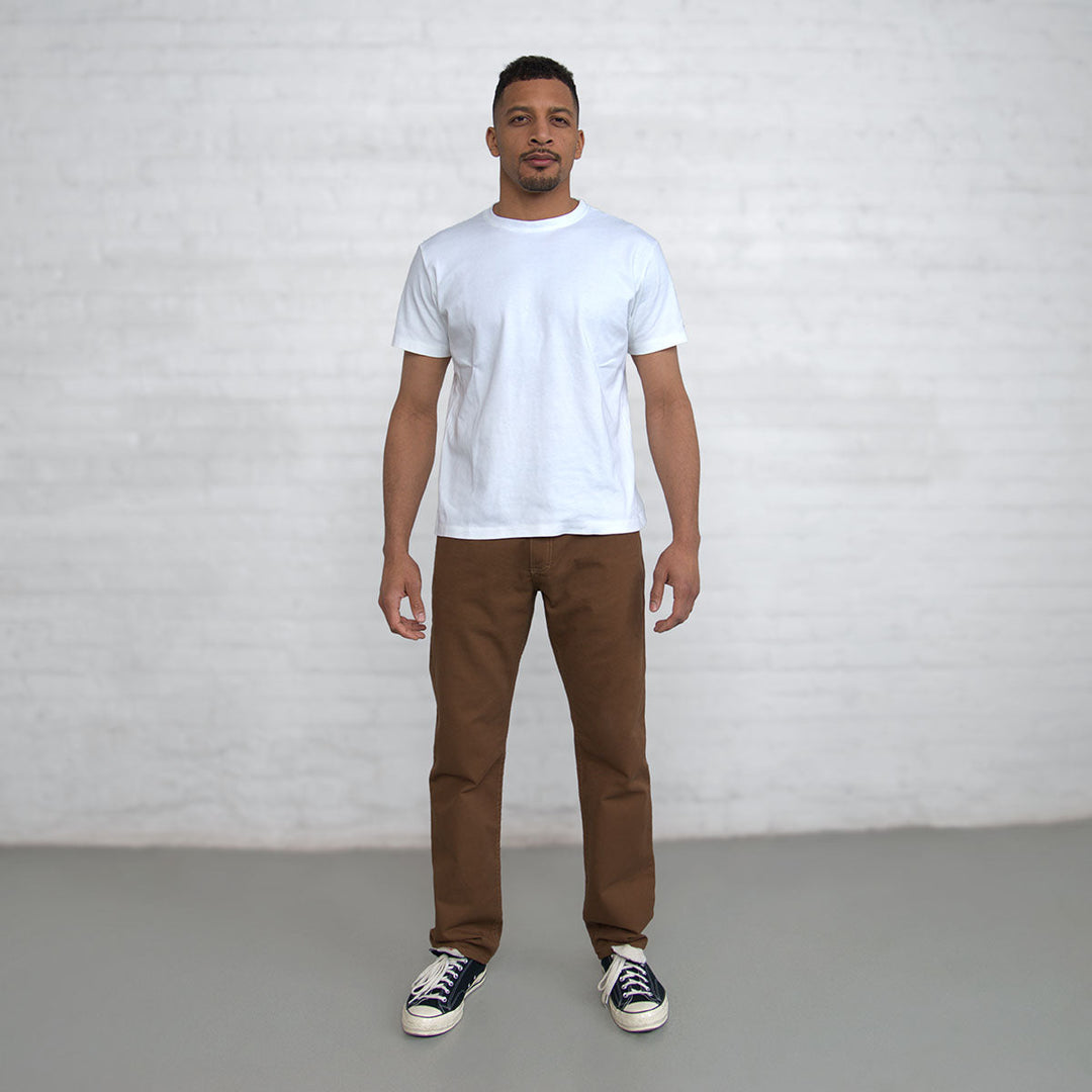 100% Cotton Tailored Fit Brown