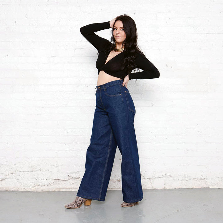 Palazzo Dark Wash