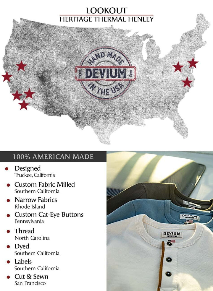 Lookout Heritage Thermal Henley