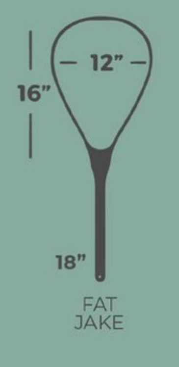 Fat Jake 16"x12" - Classic Fly Fishing Traditional Landing Net - Handcrafted & Made in USA